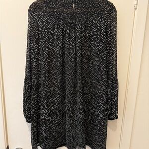 Chic Black and White Polka Dot Blouse